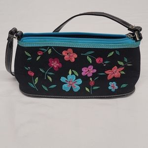 Hand embroidered handbag
